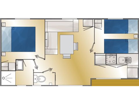 MOBILE HOME 4 people - BALTIC (arriving on Sunday)