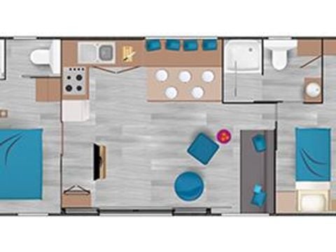 MOBILHOME 5 personnes - TAOS - LUXE