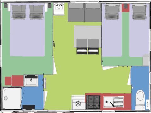 MOBILE HOME 4 people - Cottage Aubépine