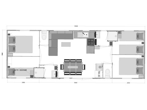 Mobilheim 8 personen - MOBIL FAMILY (PREMIUM +)
