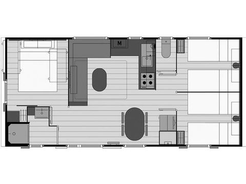 MOBILHOME 6 personas - G -3 bd. Confort - DOMINGO