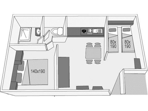 CHALET 4 people - I - Chalet 2 rooms Confort - SATURDAY 4 pers.