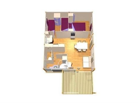 Chalet 4 personnes - J -Zen 2 ch. Confort - DIMANCHE