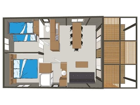 Chalet 7 persons - Evasion 2 bedrooms 5/7 people