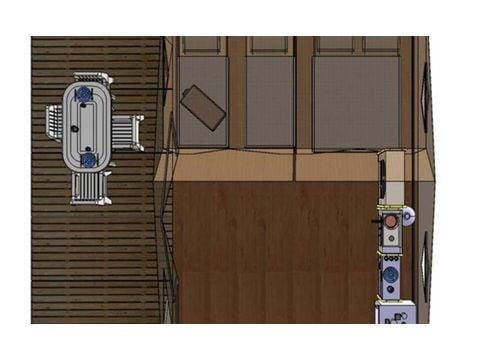 Bungalowtent 4 personen - Canada (zonder sanitair)