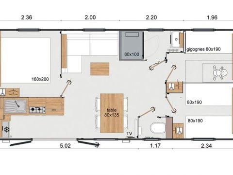 MOBILE HOME 6 people - BANALEC