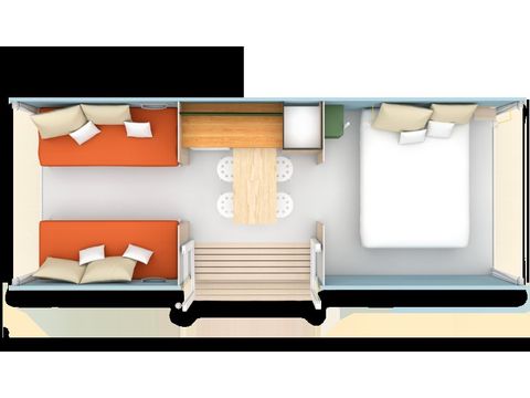 BUNGALOW DE LONA 4 personas - Coco Sweet 2 dormitorios