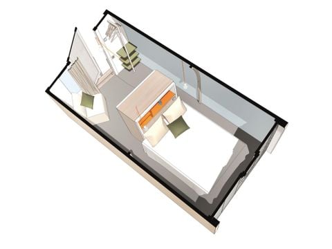 Bungalowzelt 2 Personen - Coco Sweet 1 Zimmer
