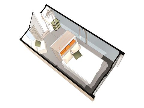 BUNGALOW DE LONA 2 personas - Coco Sweet 1 habitación