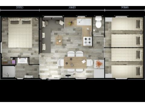 MOBILHOME 6 personas - Cortina del Trío Nirvana