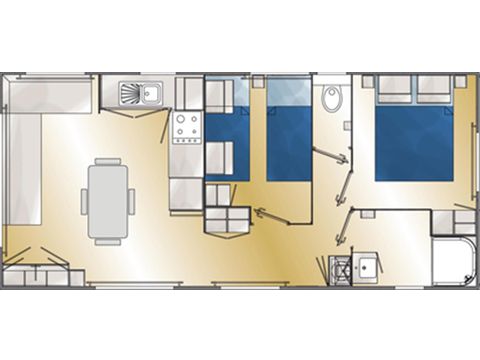 Mobile home 4 persons - 30m² 4 places
