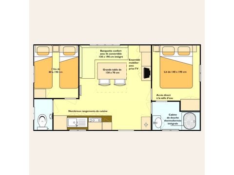 MOBILE HOME 4 people - MH Mercure 4p