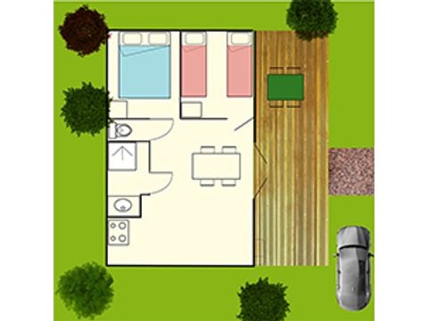 Chalet 4 personen - EQUINOXE