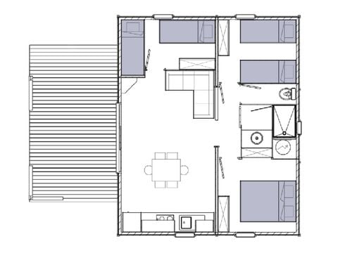 CHALET 5 personas - CHARLAY