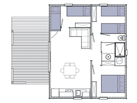 Chalet 6 persons - OCKLAND
