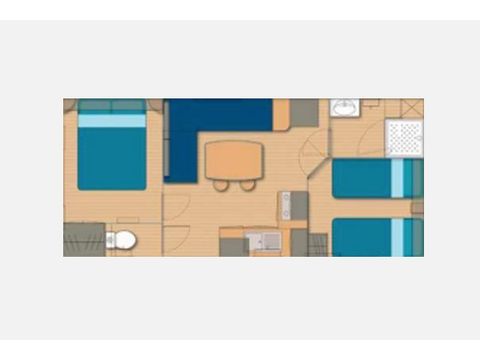 Mobilhome 4 personnes - Mobil-home ECO - 24 m² 4 pers