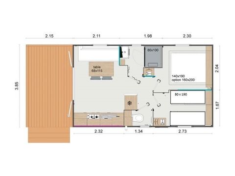 Mobile home 2 persons - Venus Price for