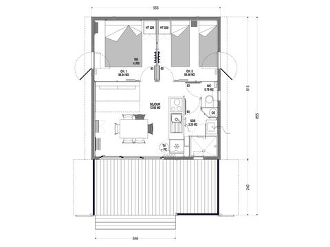 CHALET 6 personas - Chalet Casane 2 habitaciones