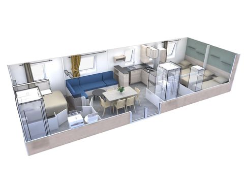 CASA MOBILE 8 persone - CASITA CEREZA - 40m² - 3 Camere da letto