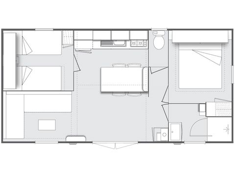 MOBILHOME 5 personas - FRANTHEOR - O'HARA 784 TV AIRE ACONDICIONADO