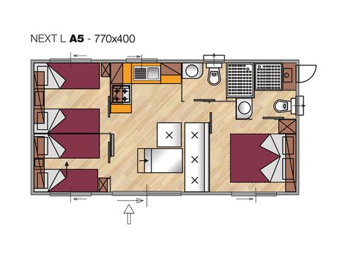 BUNGALOW 4 personnes - COMPACT