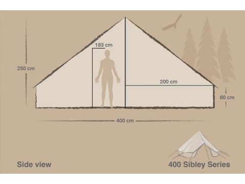 TENT 4 people - TIENDA DE ALGODON