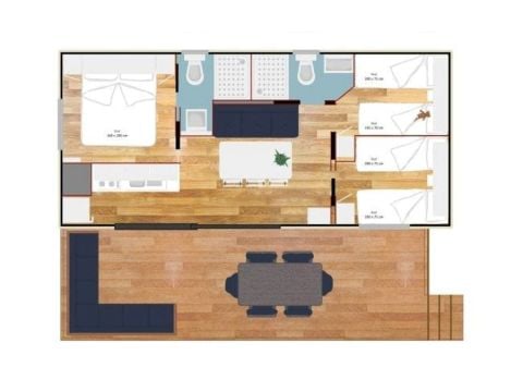 Mobile home 6 persons - Estivo Premium