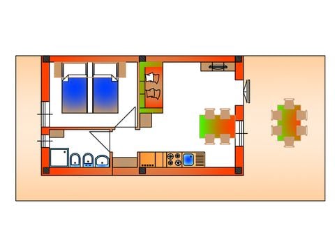 Apartment 4 persons - BILO 4 STANDARD PLUS (beach 200 metres away)