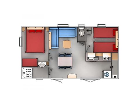 MOBILHOME 4 personnes - EVO PREMIUM