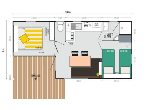 Stacaravan 6 personen - ITSASOA