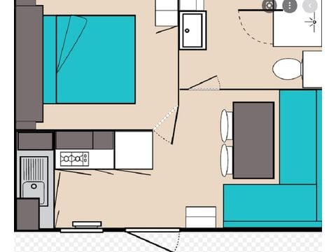 MOBILHOME 2 personas - MENDIA
