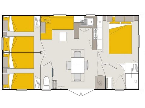 MOBILHOME 6 personnes - UHAINA