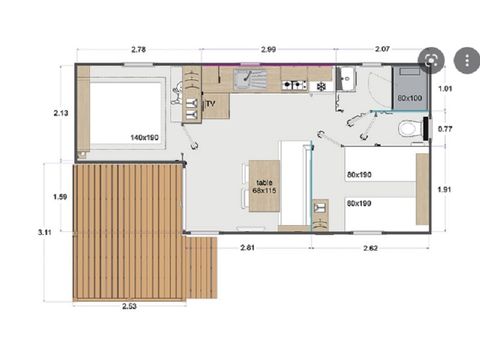MOBILHOME 6 personas - ILARGGIA