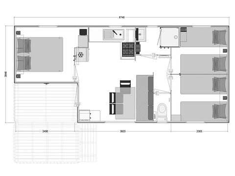 MOBILHOME 6 personnes - HAREA
