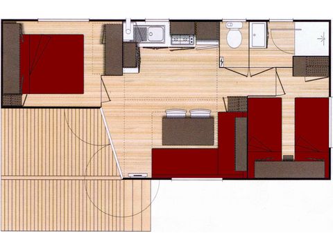 Mobile home 4 persons - Lalbenque 3