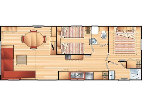 Mobilhome 6 personas - Saphir Panoramic 2 habitaciones