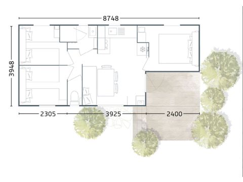 CASA MOBILE 6 persone - MH Confort 3ch 6p