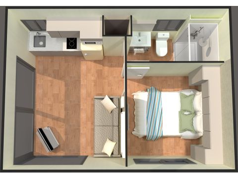 Bungalow 2 personen - Familielodge 1