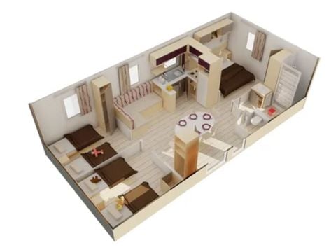 MOBILE HOME 6 people - COMFORT - TV