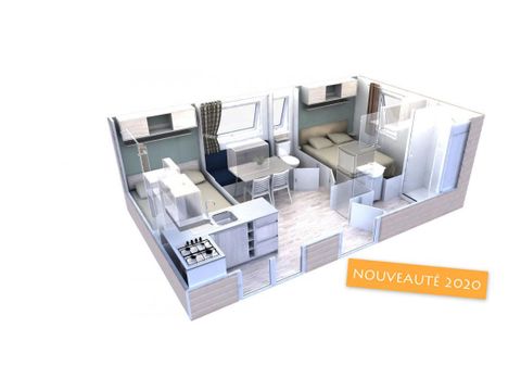 Mobile home 4 persons - EVO 24 24m² 2 bedrooms (Saturday to Saturday) - NEW 2020