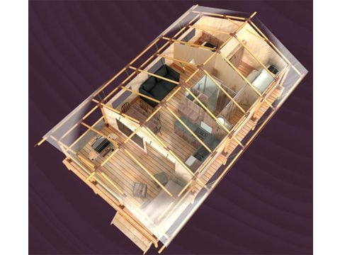 Safarizelt 5 Personen - Lodge KENYA 46m² (Samstag bis Samstag)