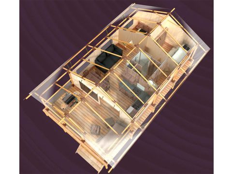 TENDA IN TELA E LEGNO 5 persone - Lodge KENYA 46m² (da sabato a sabato)