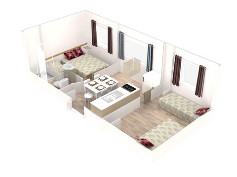 BUNGALOW 4 personnes - SENCILO - 2 chambres 