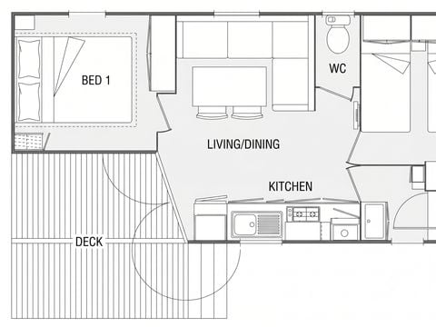 MOBILHOME 4 personas - OPHEA - 2 habitaciones