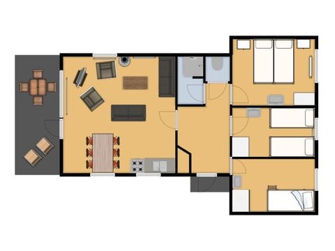 Bungalow 6 personen - Bungalow de Bonte Specht
