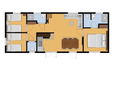 Mobile home 6 persons - Libelle