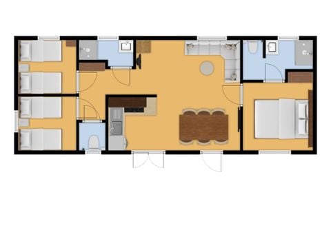 MOBILHOME 6 personnes - Libelle