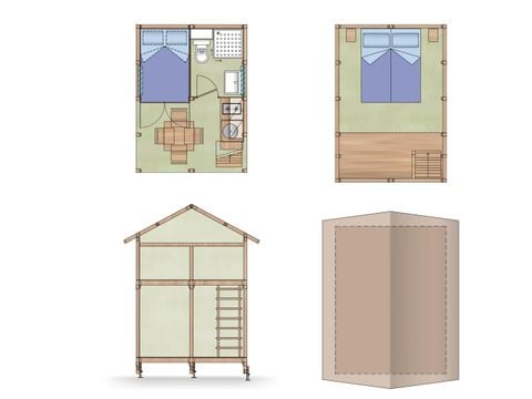 Hébergement 4 personnes - Air Lodge