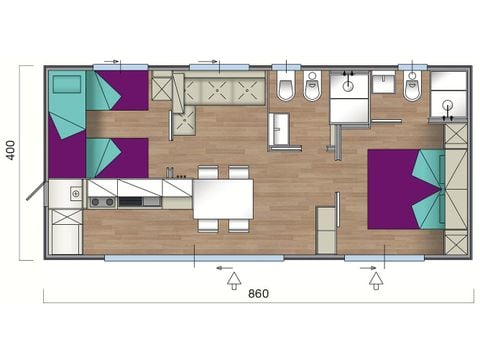 MOBILE HOME 5 people - Alloro