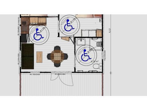 Chalet 4 personen - Origan PMR - 26.5 m² - 2 slaapkamers